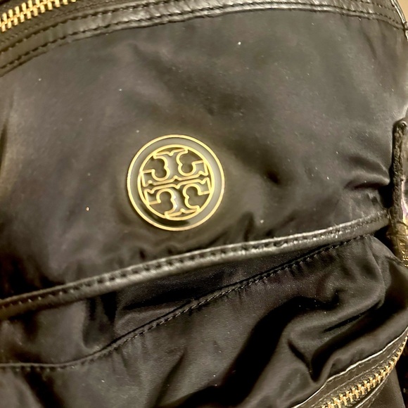 Tory Burch Nylon Backpack – Black & Gold – Authentic - Picture 14 of 16